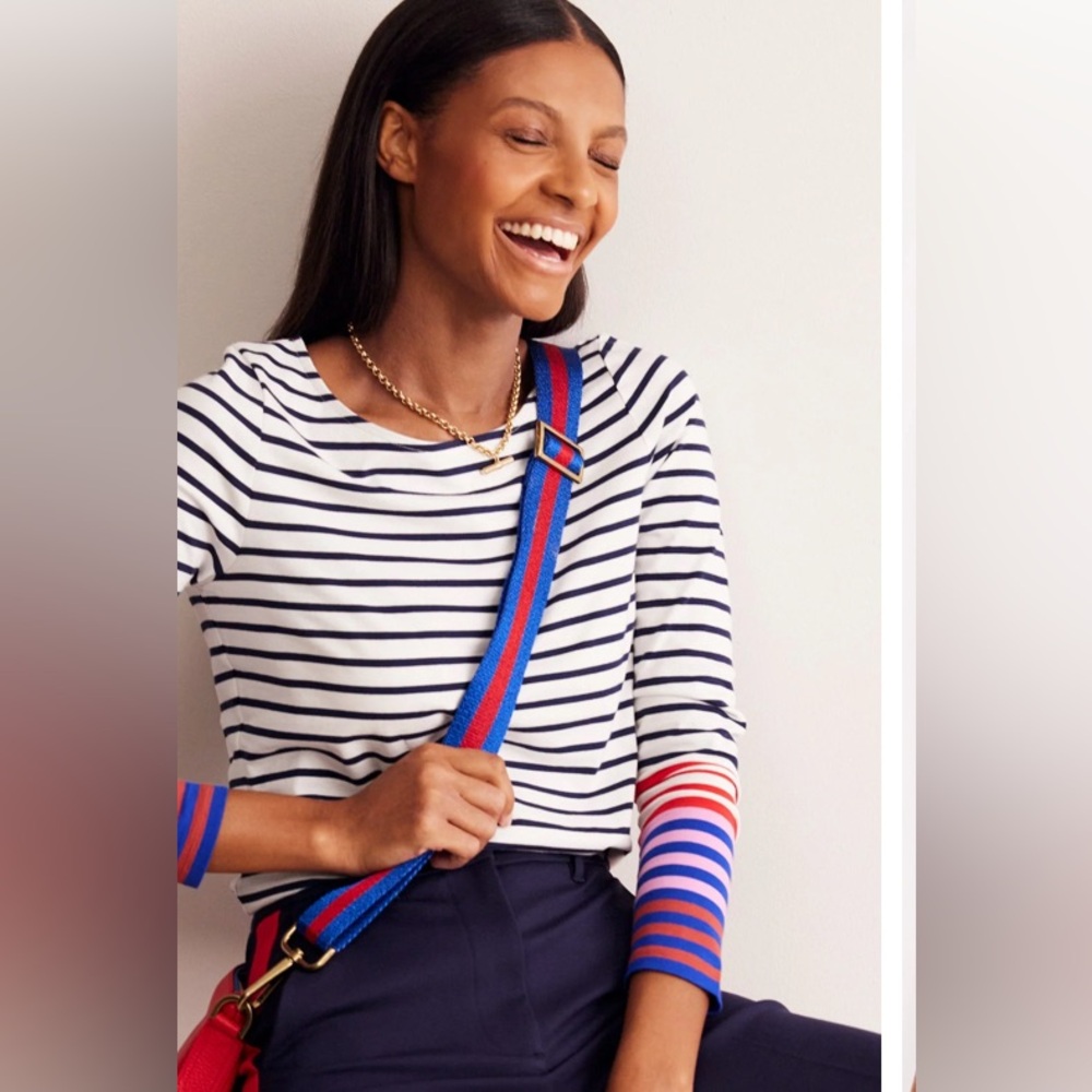 Boden long sleeve striped t-shirt